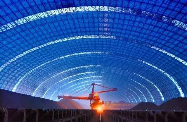 开原亿优钢构工程师为您解析原料场封闭技术的特点和类型