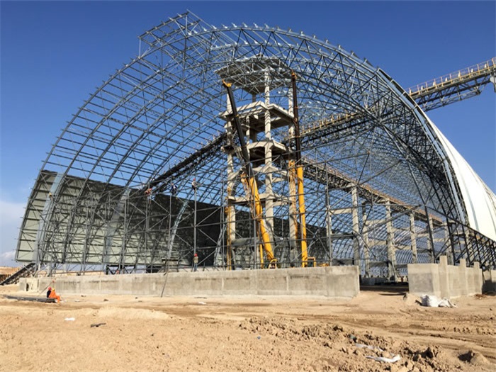 开原煤机油桶翘工程网架